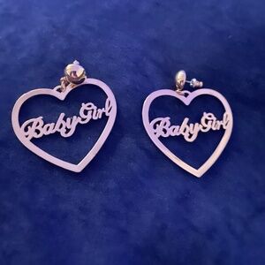 Baby Girl Heart Hoop Earrings - Derek Morgan’s favorites!